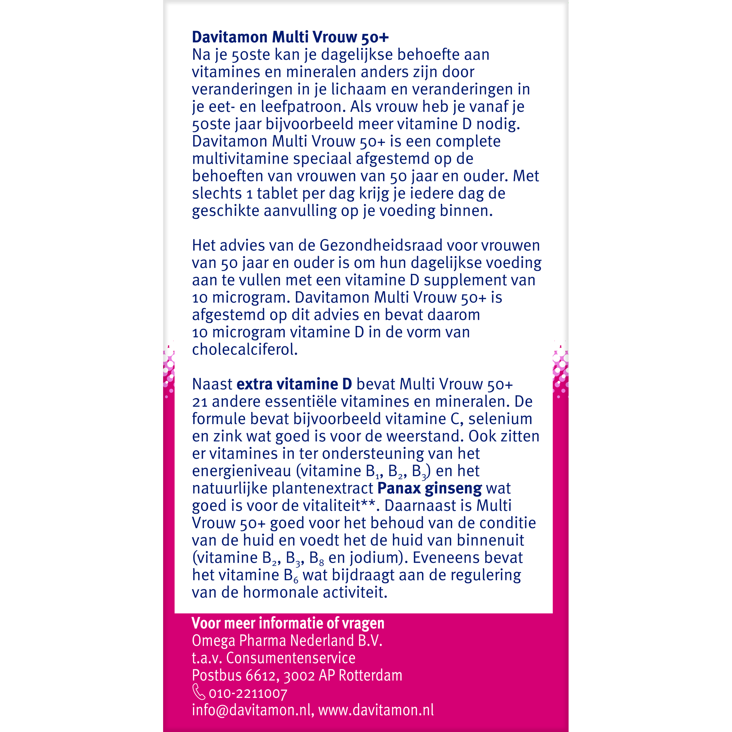 Davitamon Multi vrouw 50+ - Afbeelding 4