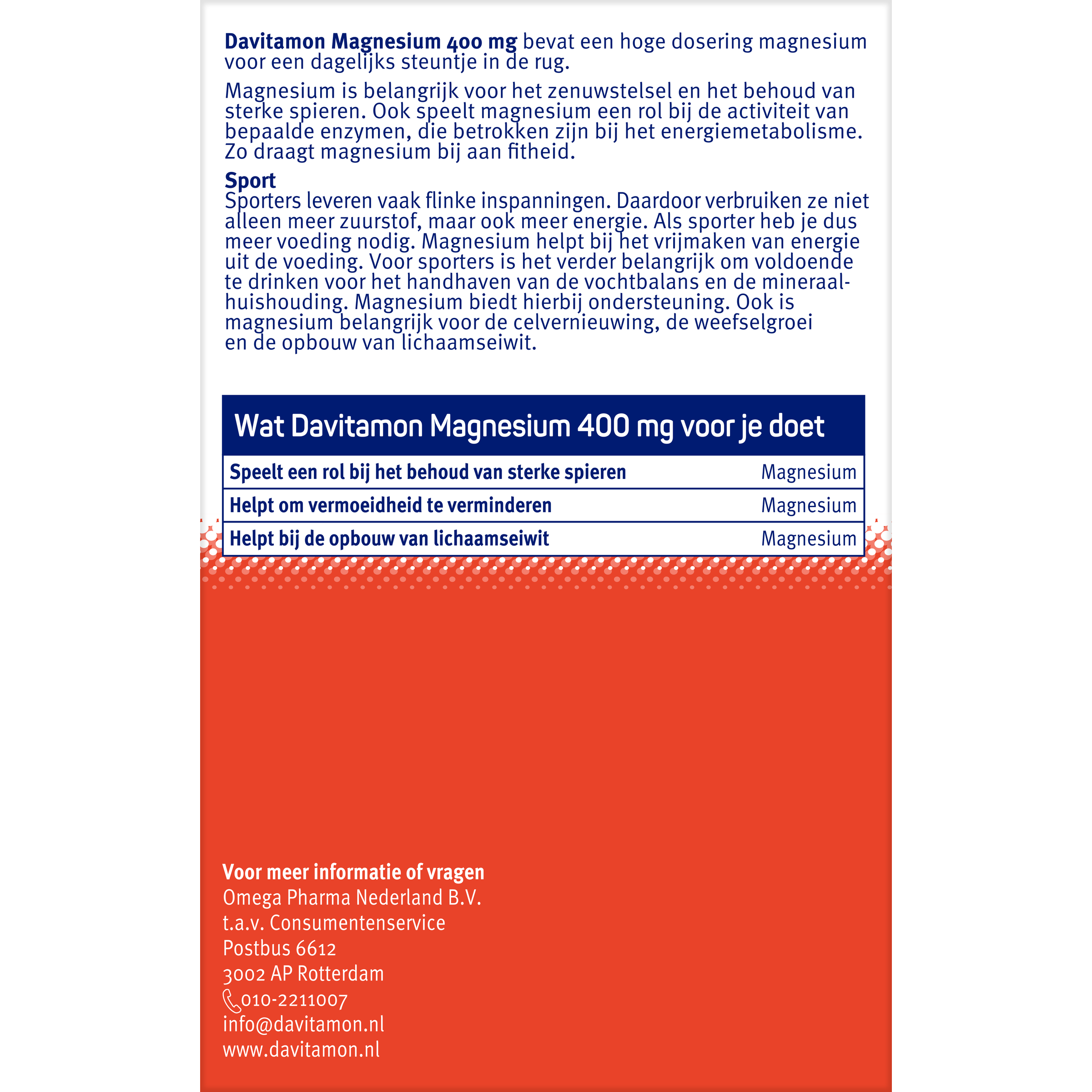 Davitamon Magnesium 400mg - Afbeelding 6