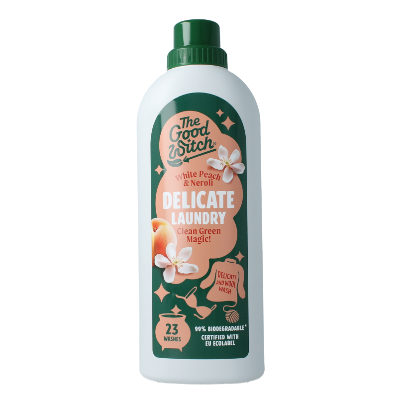 The Good Witch Wasmiddel wol/fijn witte perzik