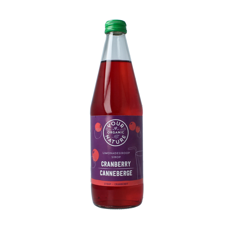 Your Organic Nature Limonadesiroop cranberry bio