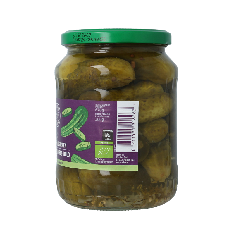 Your Organic Nature Augurken zoetzuur bio - Afbeelding 3