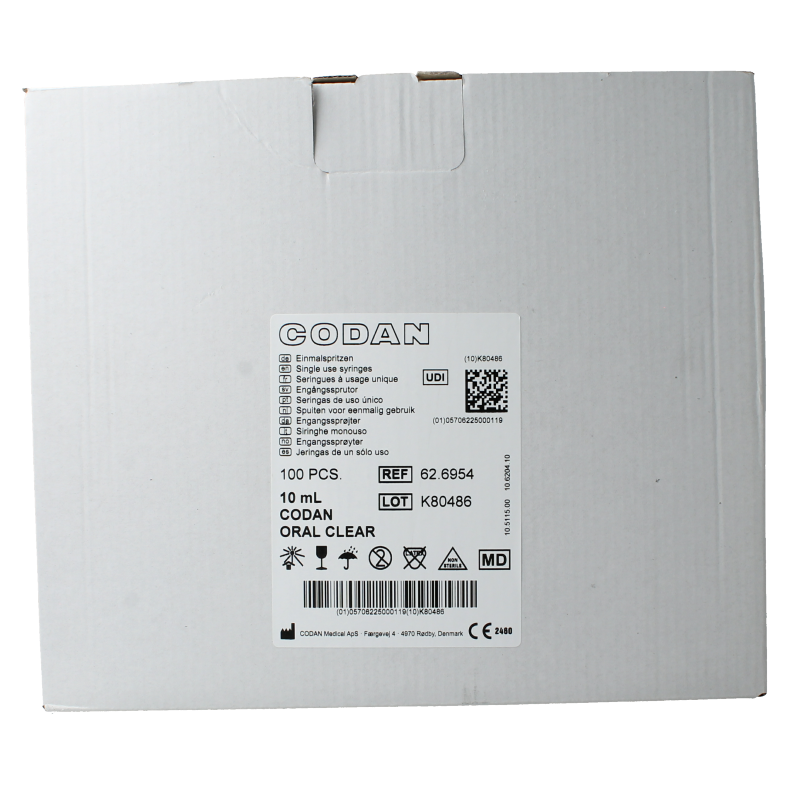 Codan Spuit helder excl tipcap