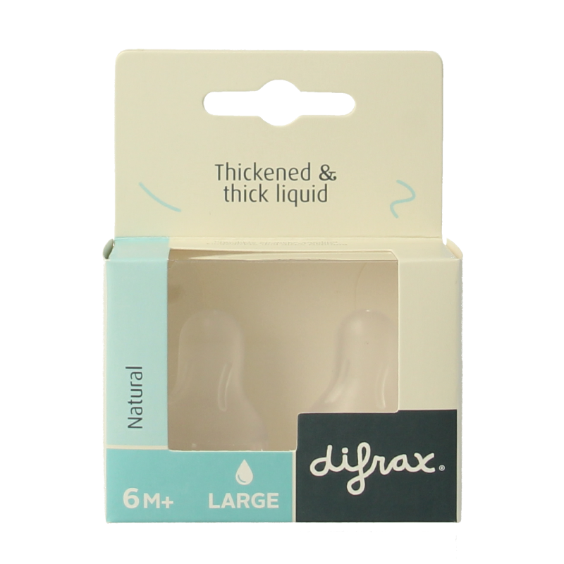 Difrax Flesspeen large natural 6+ maanden