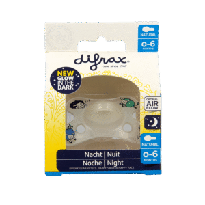 Difrax Fopspeen natural 0-6 maanden nacht