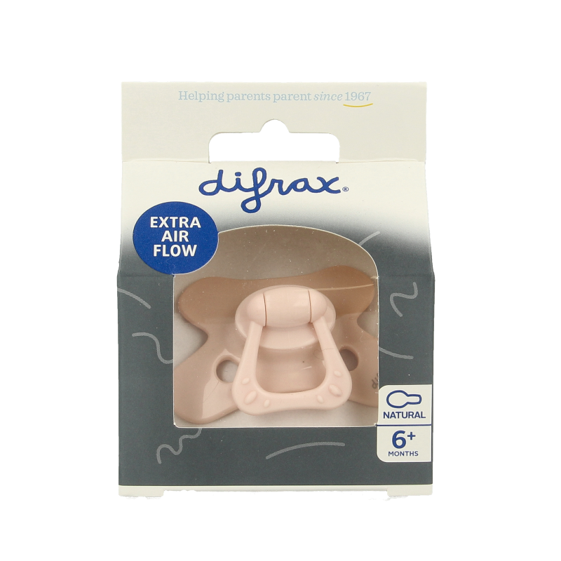 Difrax Fopspeen natural 6+ maanden assorti
