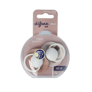 Difrax Fopspeen glow dynamic 18+  mnd ivory/blush