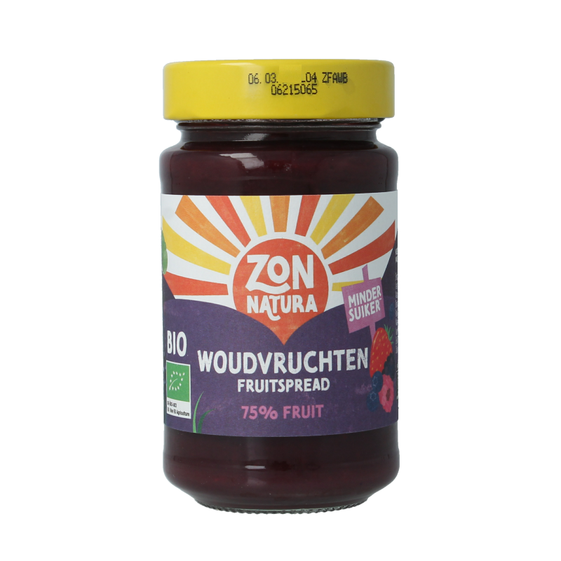 Zonnatura Fruitspread woudvruchten 75% bio