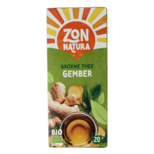 Zonnatura Groene thee gember bio