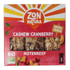 Zonnatura Notenreep cashew cranberry bio