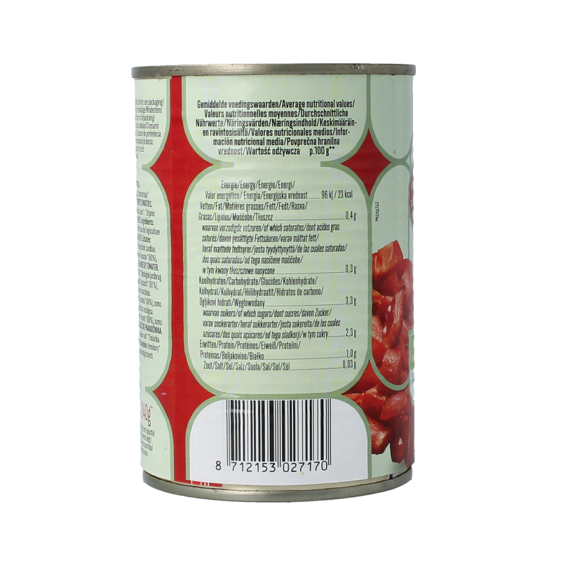 Bioidea Tomatenstukjes in blik bio - Afbeelding 2