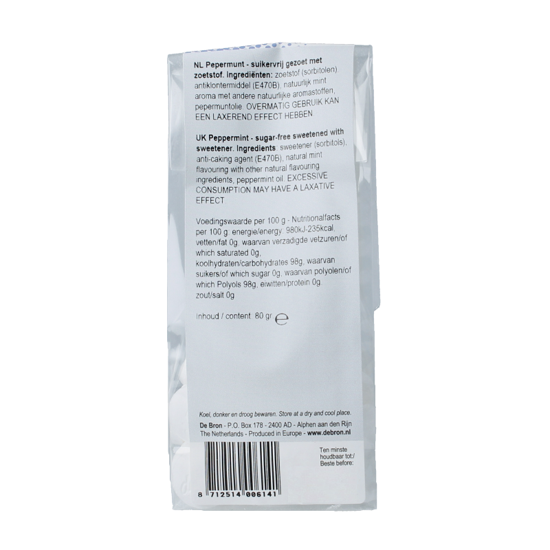 De Bron Pepermunt suikervrij - Afbeelding 2