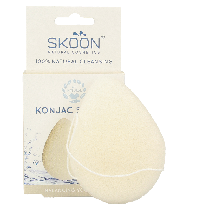 Skoon Konjac spons pure bio - Afbeelding 2