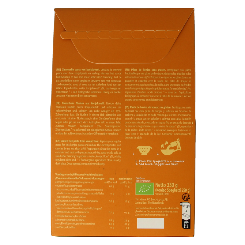 TerraSana Konjac spaghetti bio - Afbeelding 3