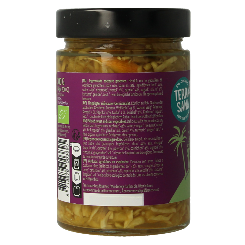 TerraSana Indonesische atjar tjampoer bio - Afbeelding 2