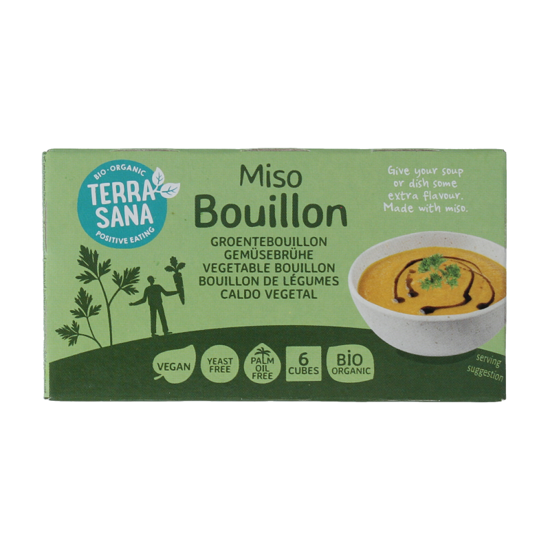 TerraSana Groente bouillon miso blokjes gistvrij bio