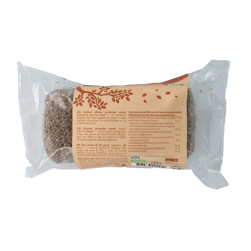 TerraSana Gekiemd brood naturel / tarwe bio - Afbeelding 2