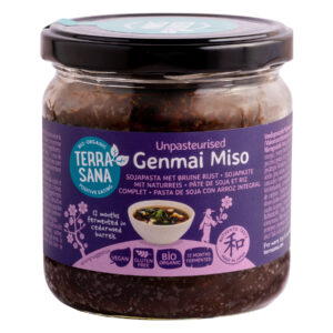 TerraSana Genmai miso ongepasteuriseerd glas bio