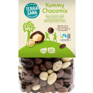 TerraSana Yummy chocomix noten rozijnen choco bio