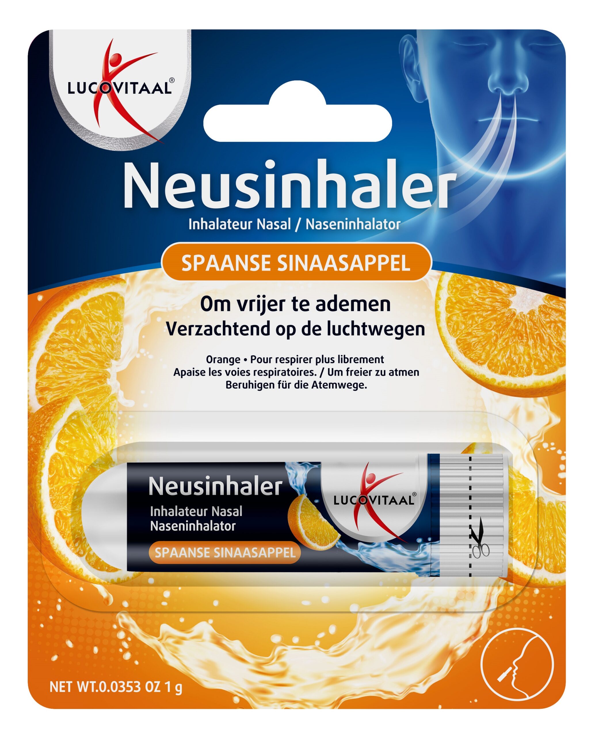 Lucovitaal Neusinhaler spaanse sinaasappel