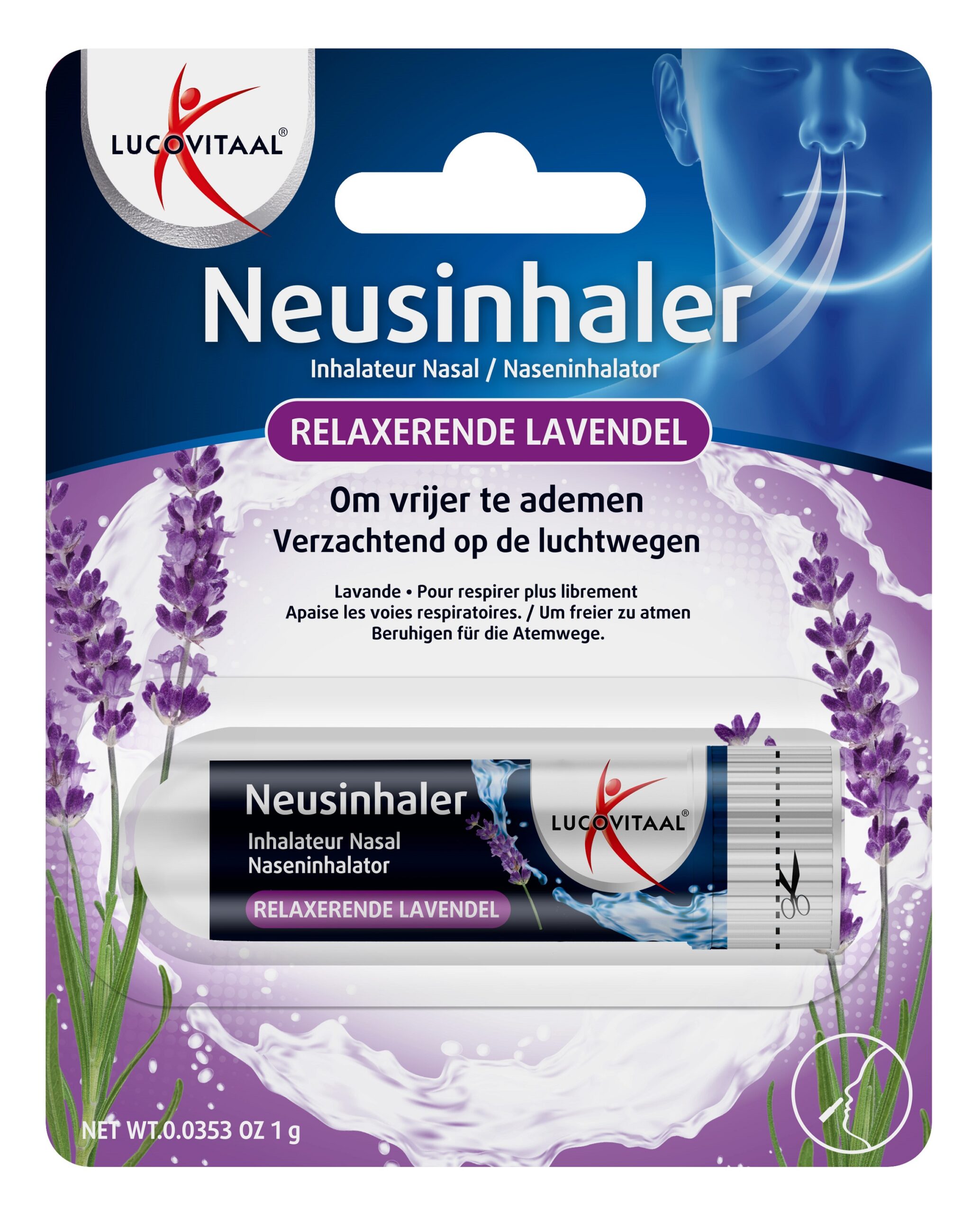 Lucovitaal Neusinhaler relaxerende lavendel
