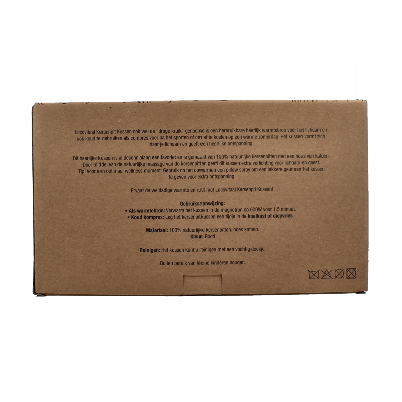 Lucovitaal Kersenpit kussen vierkant - Afbeelding 4