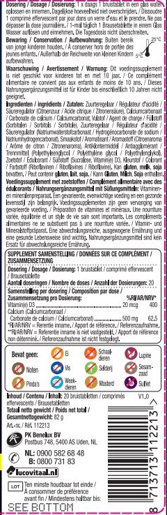 Lucovitaal Calcium + D3 citroen - Afbeelding 2
