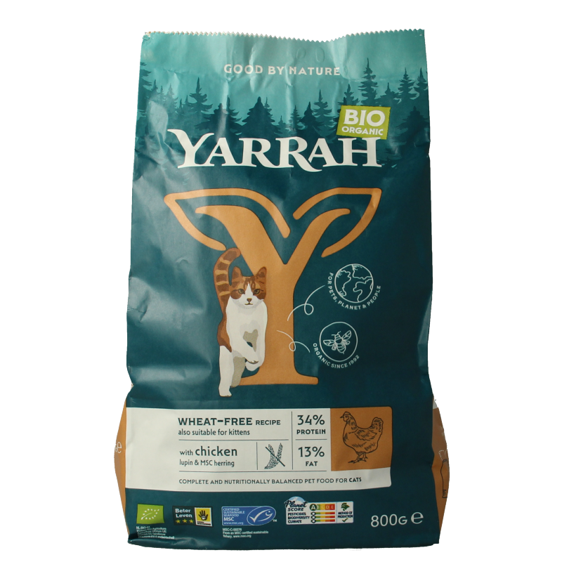 Yarrah Kattenvoer wheat-free bio
