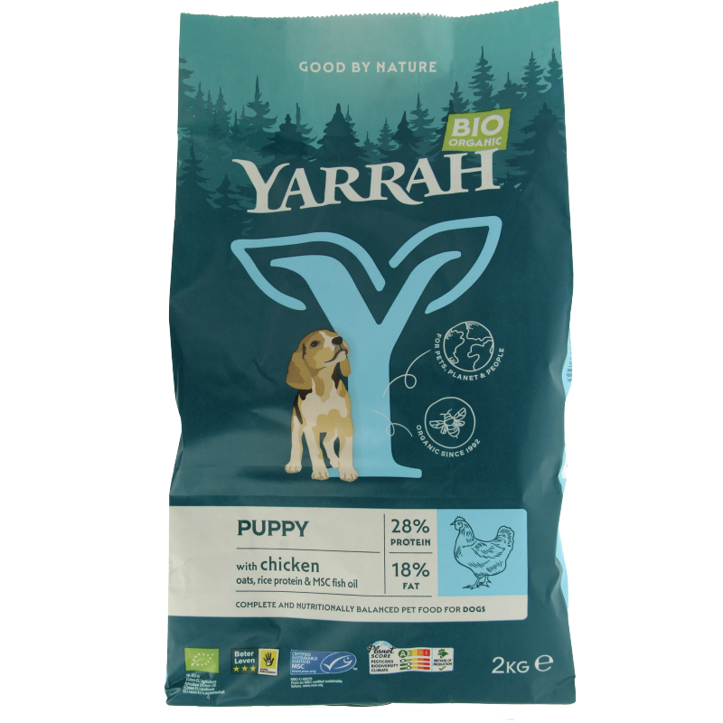 Yarrah Puppy hondenvoer bio