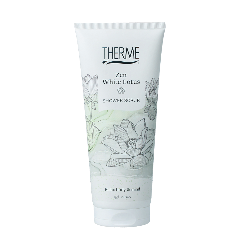 Therme Zen white lotus shower scrub
