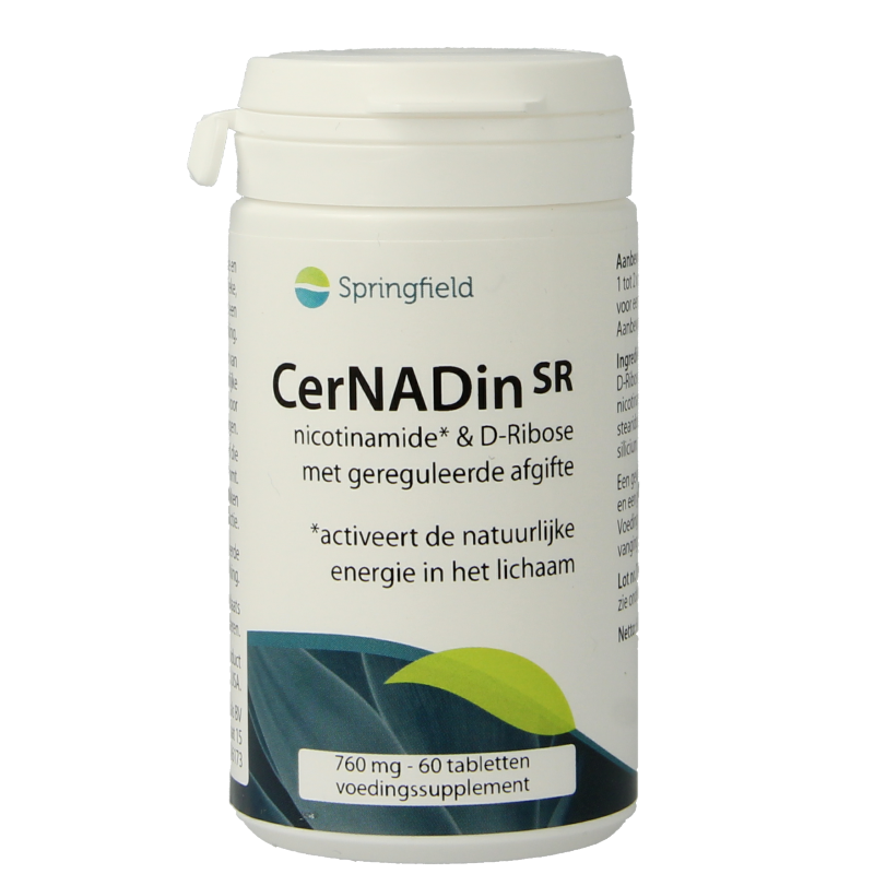 Springfield Cernadin SR nicotinamide & D-ribose 760mg