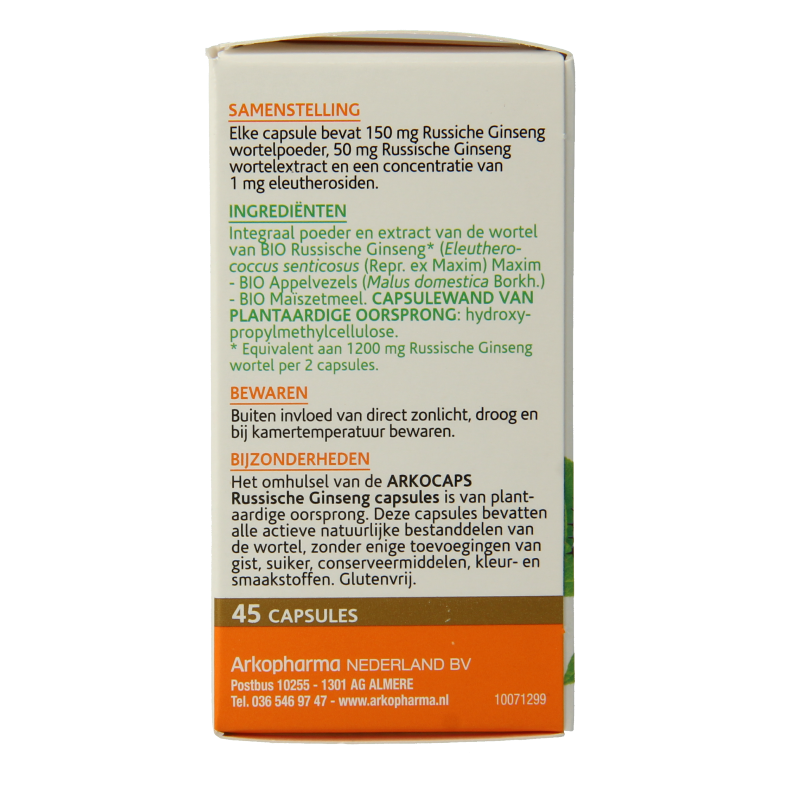 Arkocaps Russische ginseng bio - Afbeelding 3