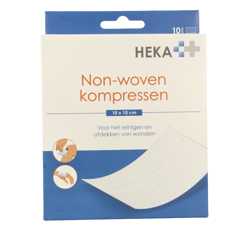 Heka Klein Non-woven kompres 10 x 10cm