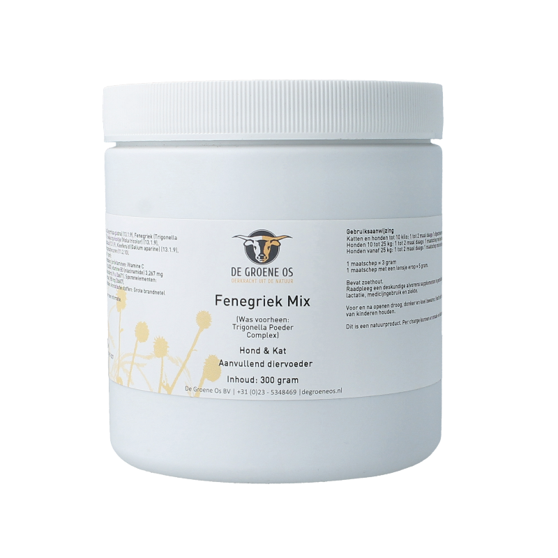 Groene Os Fenegriek mix hond/kat