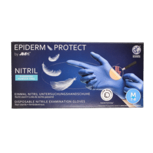 Epiderm Protect Nitriel onderzoekhandschoen poedervrij M blauw