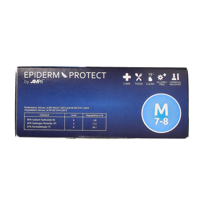 Epiderm Protect Nitriel onderzoekhandschoen poedervrij M blauw - Afbeelding 5