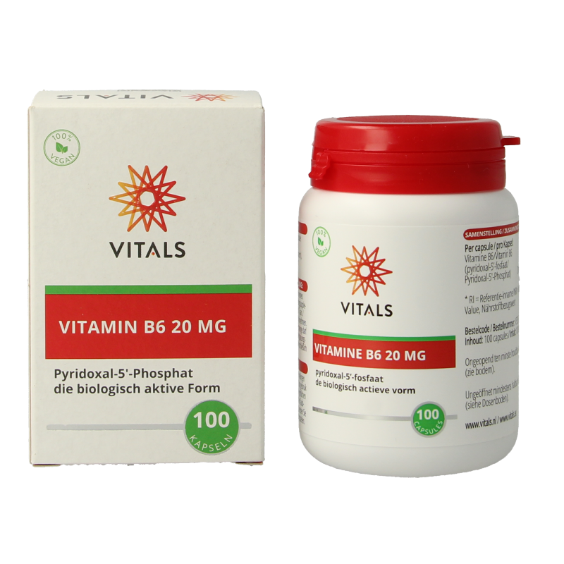 Vitals Vitamine B6 20 mg - Afbeelding 2