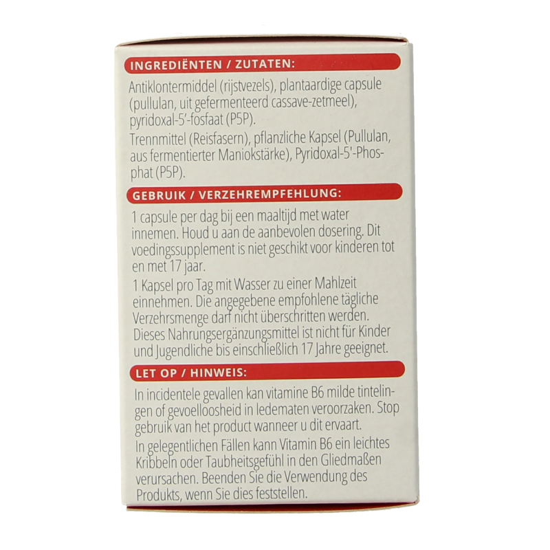 Vitals Vitamine B6 20 mg - Afbeelding 5
