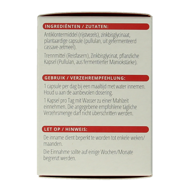 Vitals Zink 15mg - Afbeelding 3