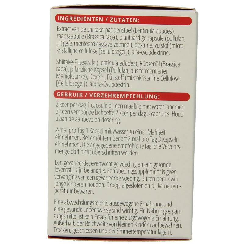 Vitals AHCC 500mg - Afbeelding 3