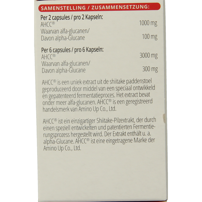 Vitals AHCC 500mg - Afbeelding 6