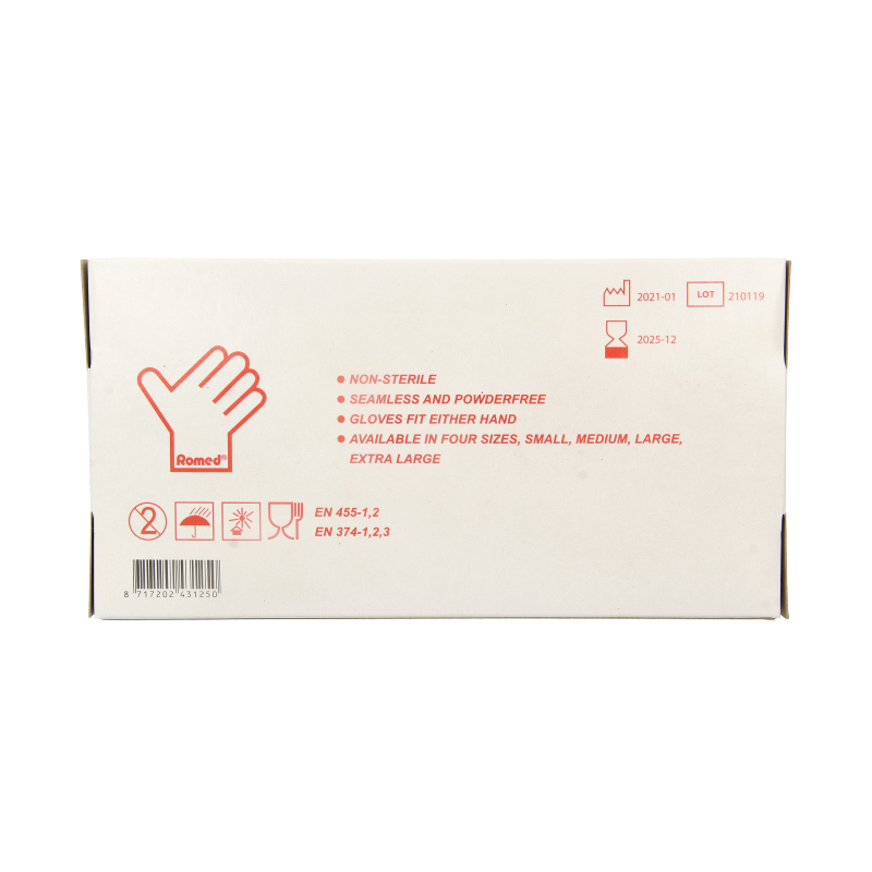Romed Vinyl handschoen niet steriel poedervrij L - Afbeelding 4