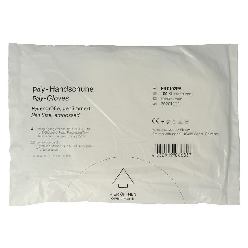 Softhand Onderzoekshandschoen soft polyester heren - Afbeelding 2