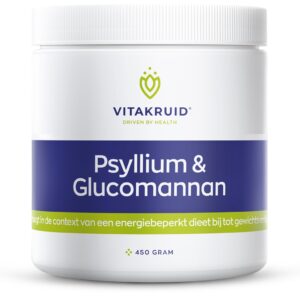 Vitakruid Psyllium 5000 mg & Glucomannan 1000 mg vezels