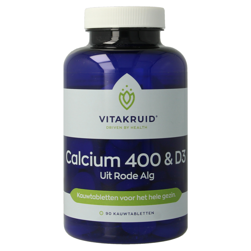 Vitakruid Calcium 400 & D3 uit duurzame Rode Alg Aquamin TG
