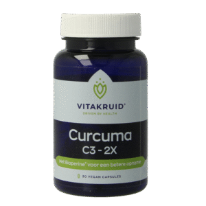 Vitakruid Curcuma C3-2X (95%  curcuminoiden) met Bioperine
