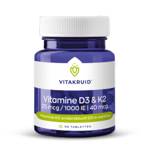 Vitakruid Vitamine D3 25mcg & K2 40mcg