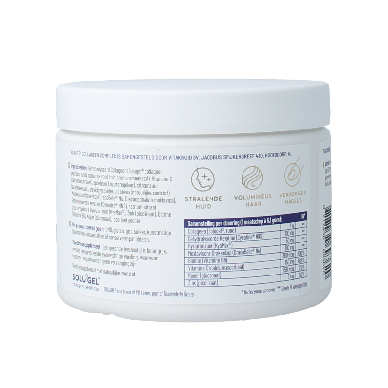 Vitakruid Beaute collageen rood fruit keratine - Afbeelding 3