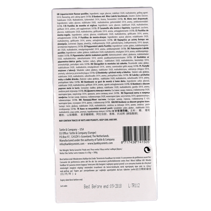 Barkleys Classic mints liquorice - Afbeelding 3