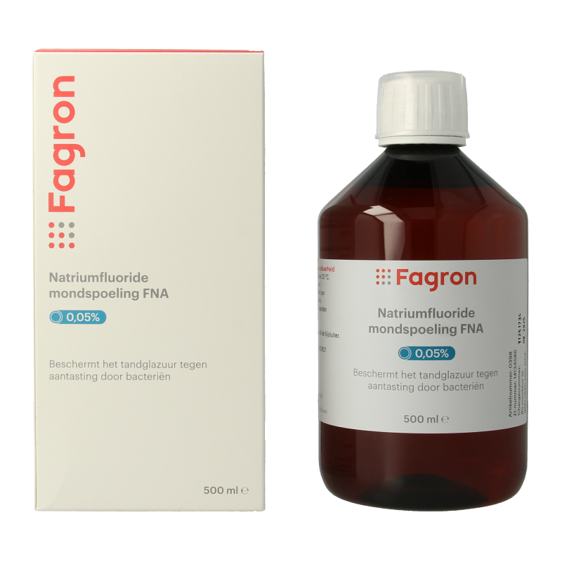 Fagron Natriumfluoride mondspoeling 0.05% - Afbeelding 2