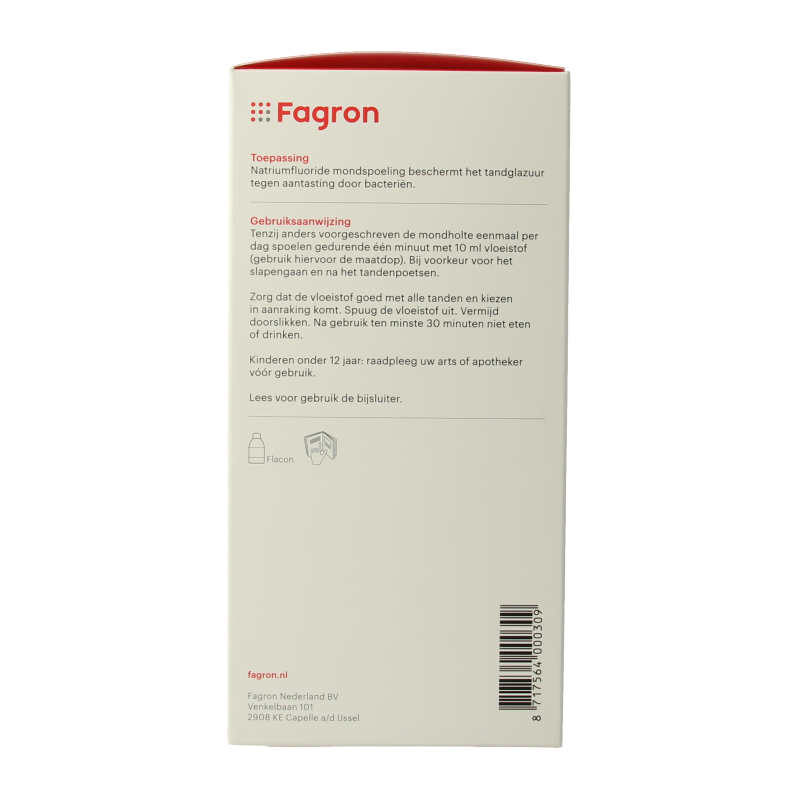 Fagron Natriumfluoride mondspoeling 0.05% - Afbeelding 3